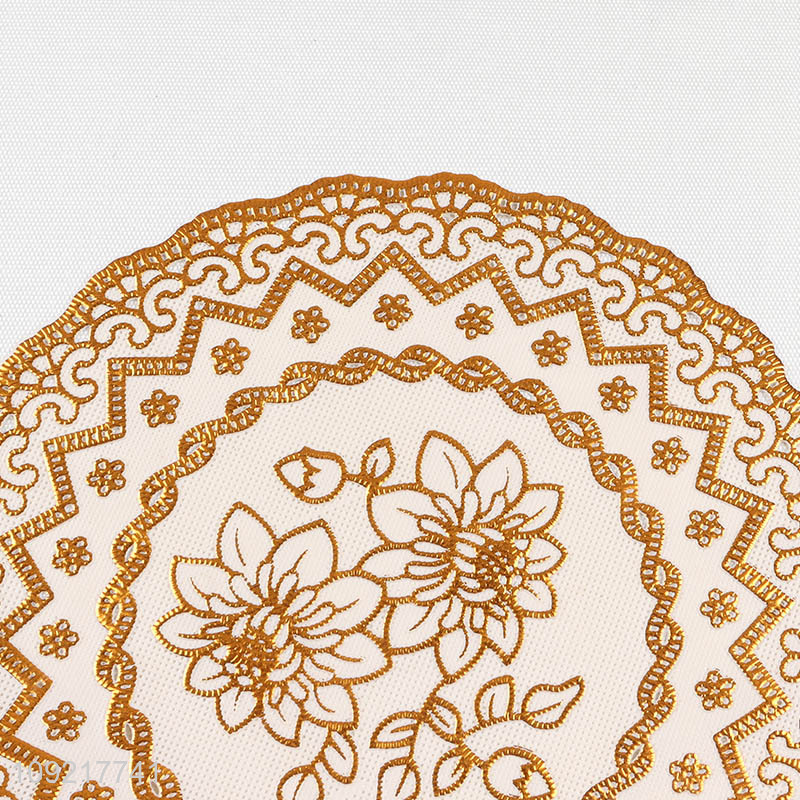 Factory Supply Round Coasters Non-Slip PVC Place Mats for Dining Table