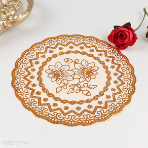 Factory Supply Round Coasters Non-Slip PVC Place Mats for Dining Table