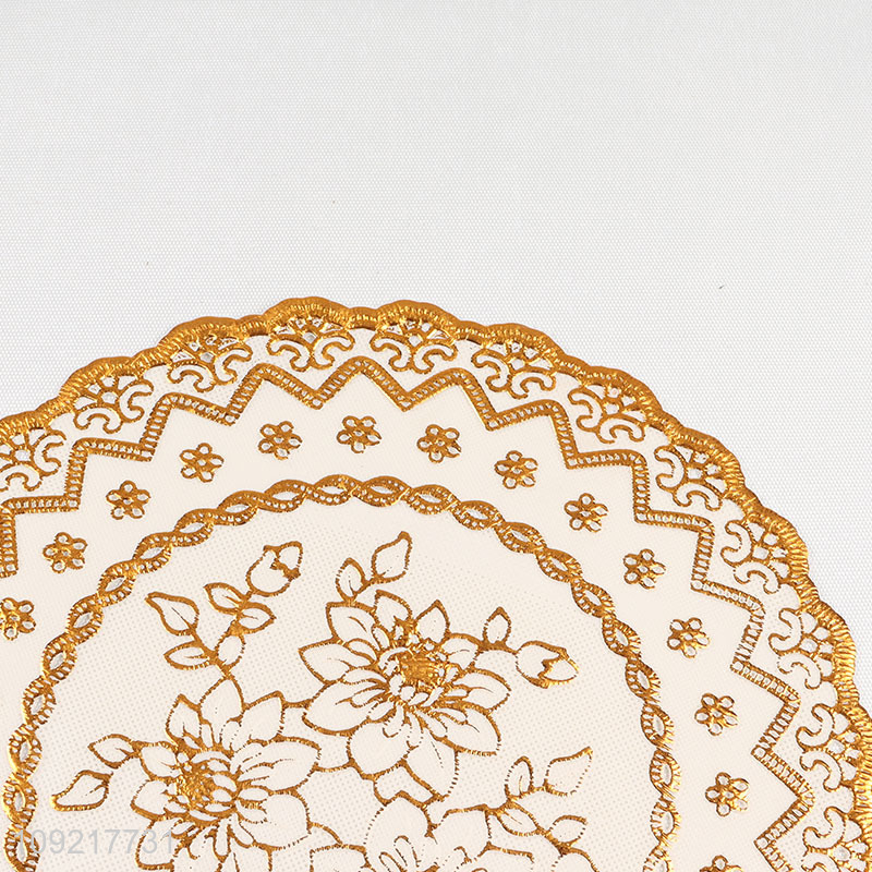 China Imports Round Coasters PVC Table Placemats for Home Kitchen Decor