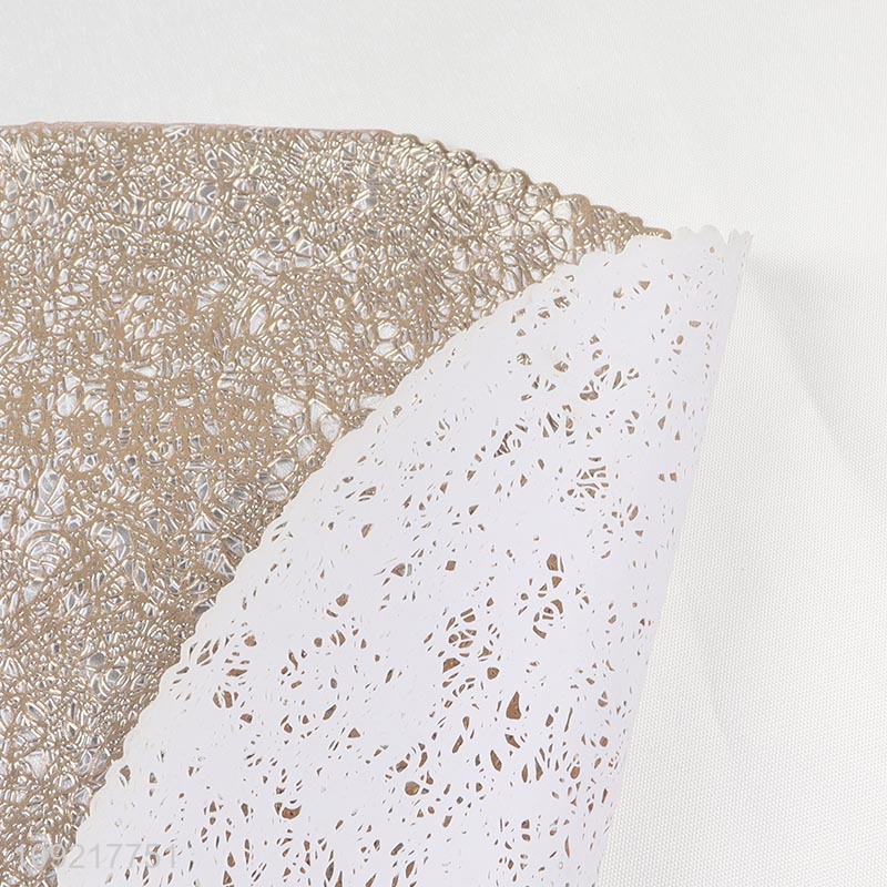 Wholesale Round Placemats Metallic Placemats Non-Slip Washable Table Mats