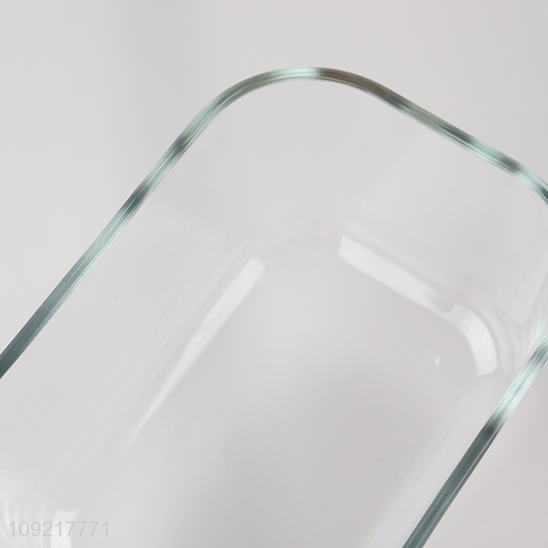 China products clear glass food container preservation box with lids