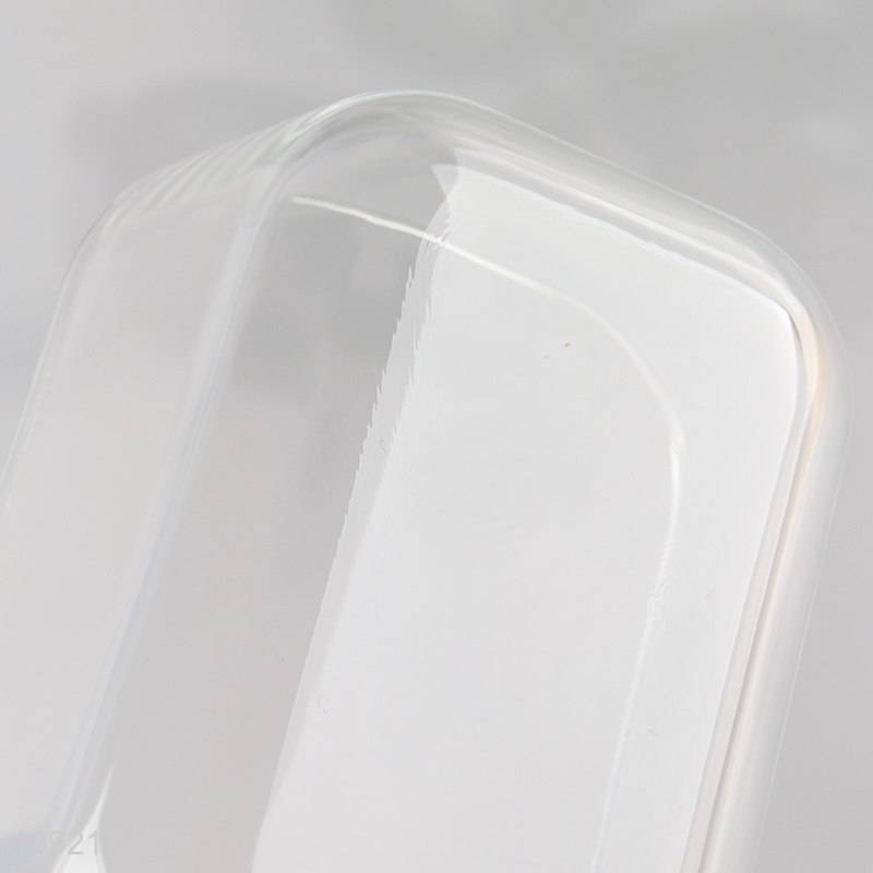 China products clear glass food container preservation box with lids