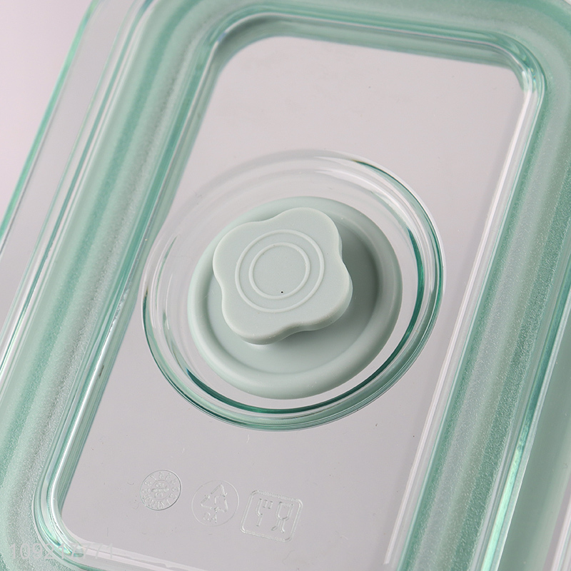 China products clear glass food container preservation box with lids