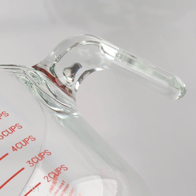 Popular products large capacity home kitchen glass 2000ml measuring cup