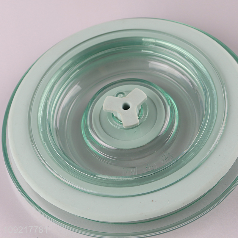 China factory round glass home kitchen food container preservation box