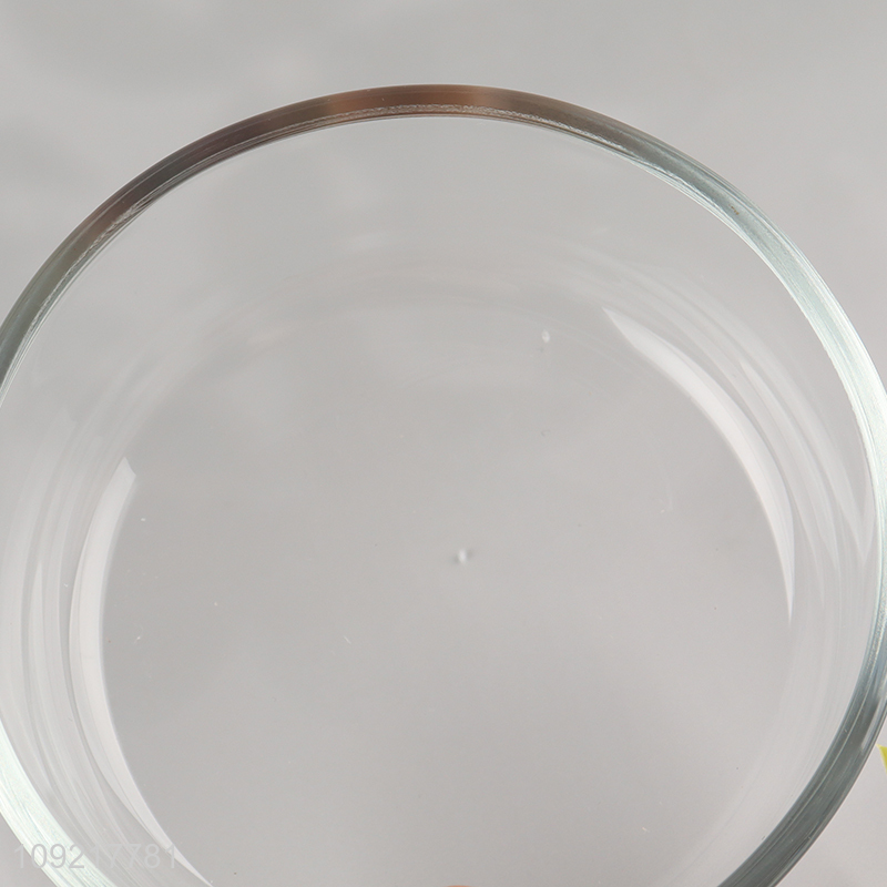 China factory round glass home kitchen food container preservation box