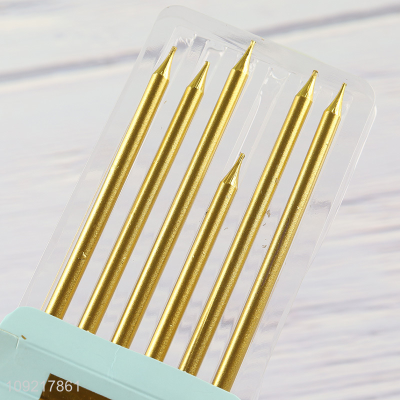 New arrival golden happy birthday candle cake decoration candle