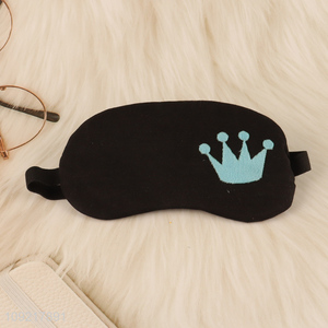 Hot products portable travel sleeping eye mask polyester eye mask with ice bag