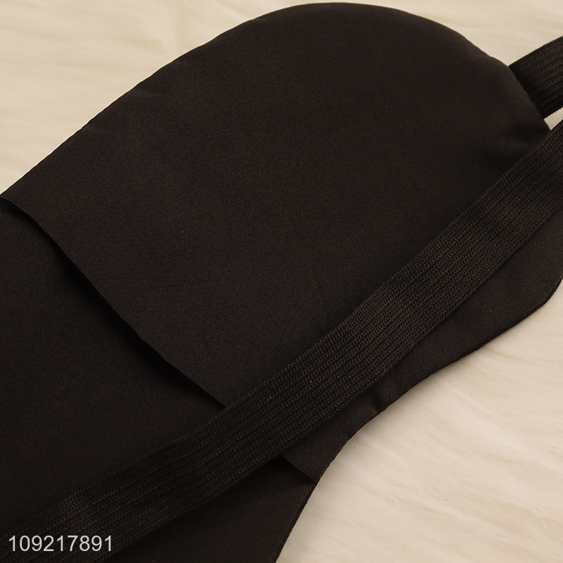 Hot products portable travel sleeping eye mask polyester eye mask with ice bag