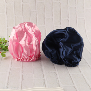 Good selling multicolor waterproof shower cap shower hat wholesale
