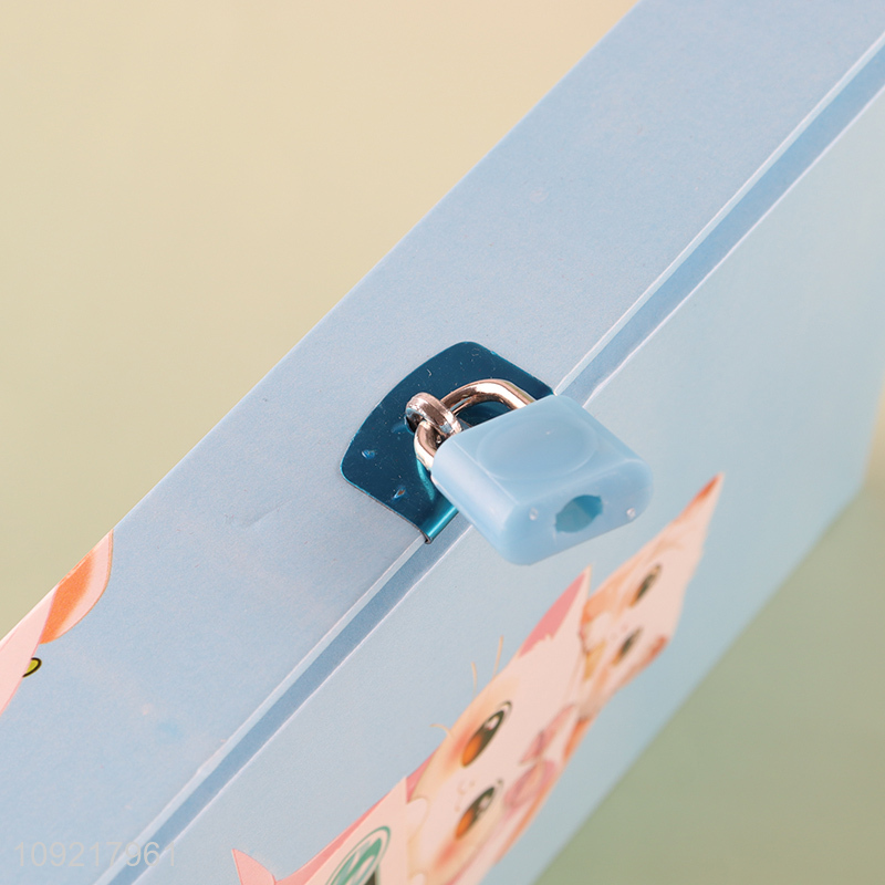 China factory cartoon children notebook diary book with lock