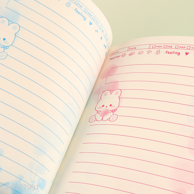 Hot products cartoon students notebook diary book with lock