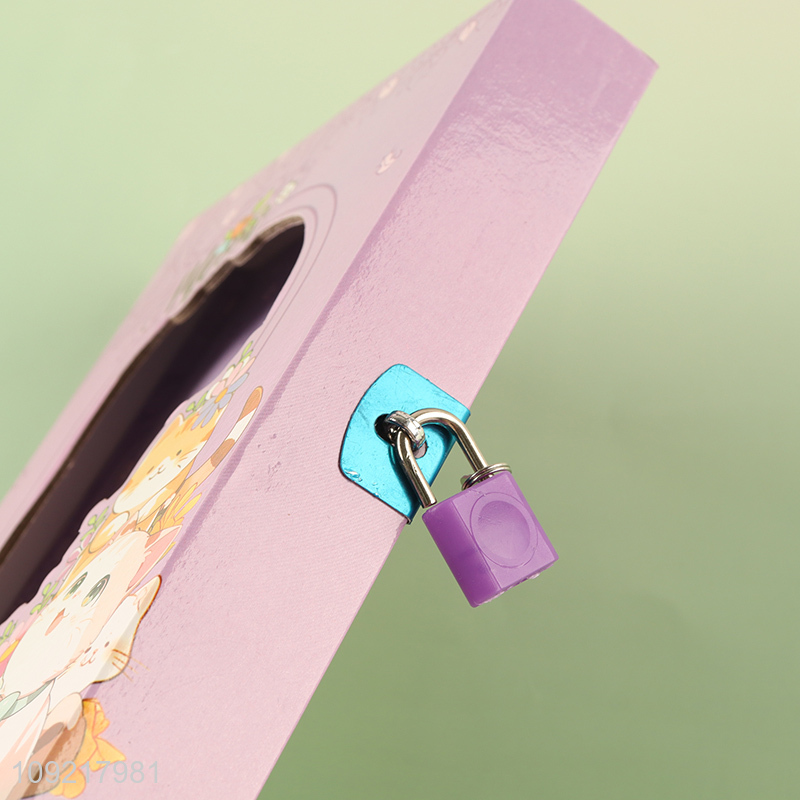 New arrival school office stationery notebook diary book with lock