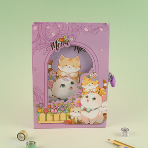 New arrival school office stationery notebook diary book with lock