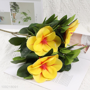 Factory Price 5 Heads Artificial Flower Faux Flower for Garden Patio Decor