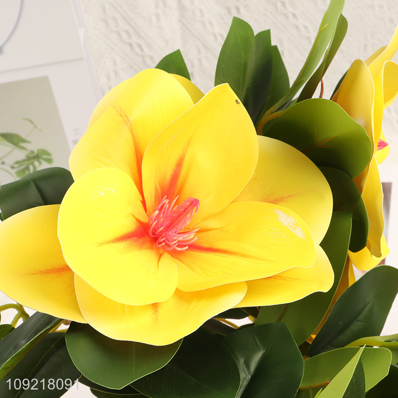 Factory Price 5 Heads Artificial Flower Faux Flower for Garden Patio Decor