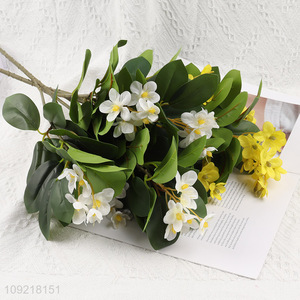 Factory Supply 5 Heads Artificial Flower Fake Flower Faux Flower Bouquet