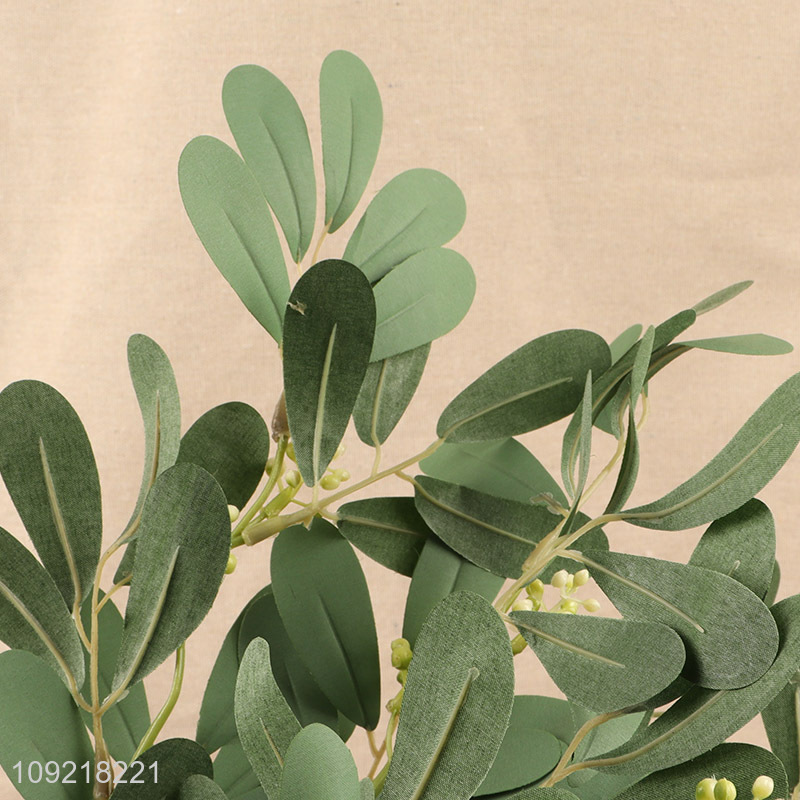 Hot Selling 7 Branches Artificial Plant Faux Greenery Fake Green Plant