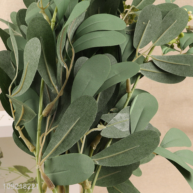 Hot Selling 7 Branches Artificial Plant Faux Greenery Fake Green Plant