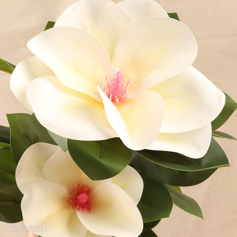 Factory Supply 2 Heads Artificial Flower Fake Flower Faux Flower Bouquet