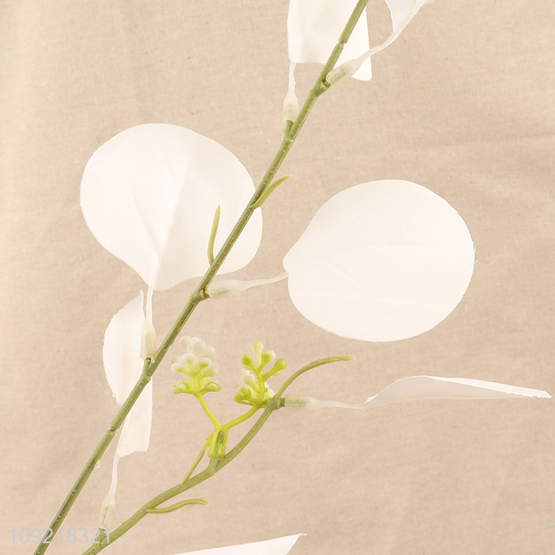 New Arrival Artificial Eucalyptus Leaves Stem Fake Plant for Wedding Decor