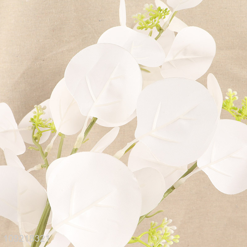 New Arrival Artificial Eucalyptus Leaves Stem Fake Plant for Wedding Decor