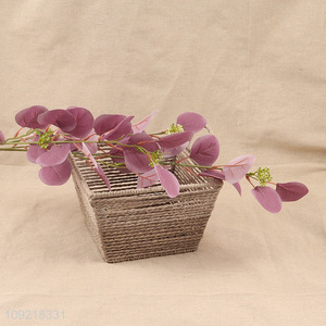 High Quality Artificial Eucalyptus Leaves Stem Fake Plant for Home Decor