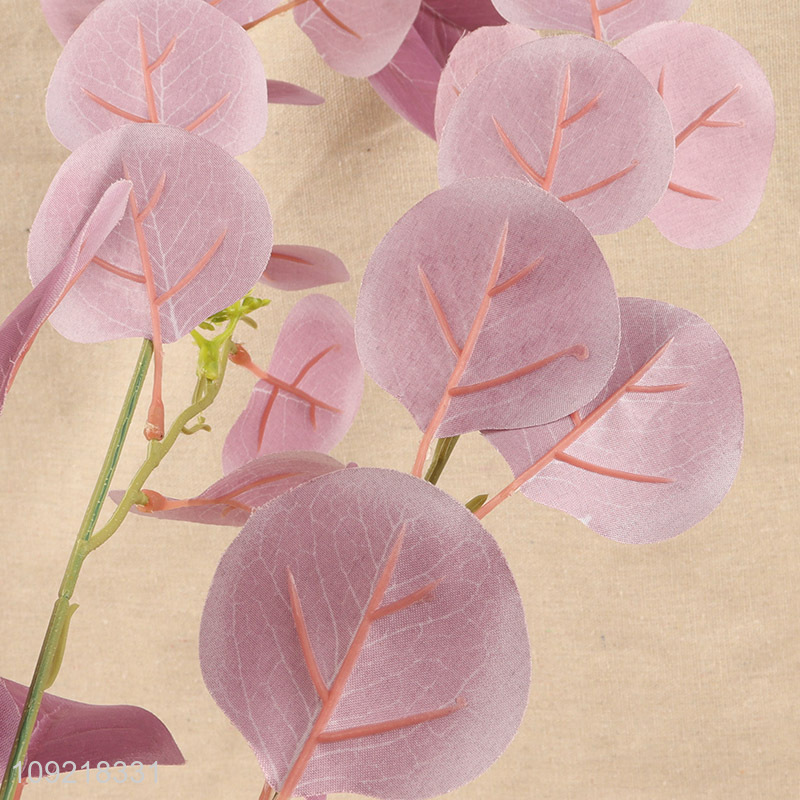 High Quality Artificial Eucalyptus Leaves Stem Fake Plant for Home Decor