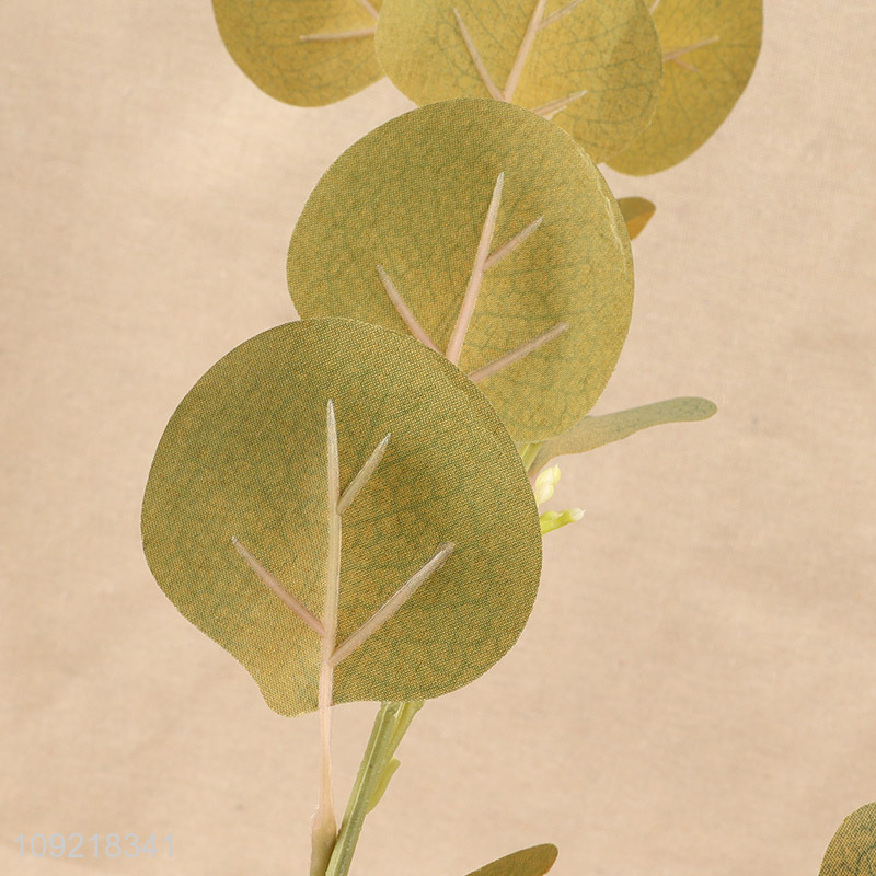 Factory Price Artificial Eucalyptus Leaves Stem Fake Greenery Fake Plant