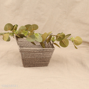 Factory Price Artificial Eucalyptus Leaves Stem Fake Greenery Fake Plant