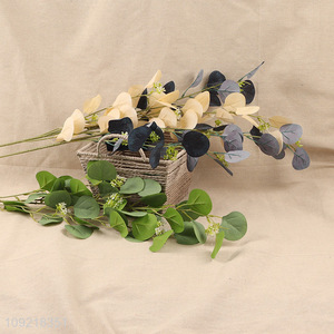 Good Quality Artificial Eucalyptus Leaves Stem for Home Wedding Party Decor
