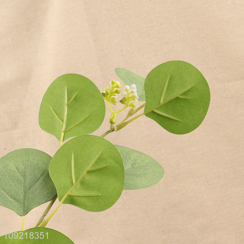 Good Quality Artificial Eucalyptus Leaves Stem for Home Wedding Party Decor