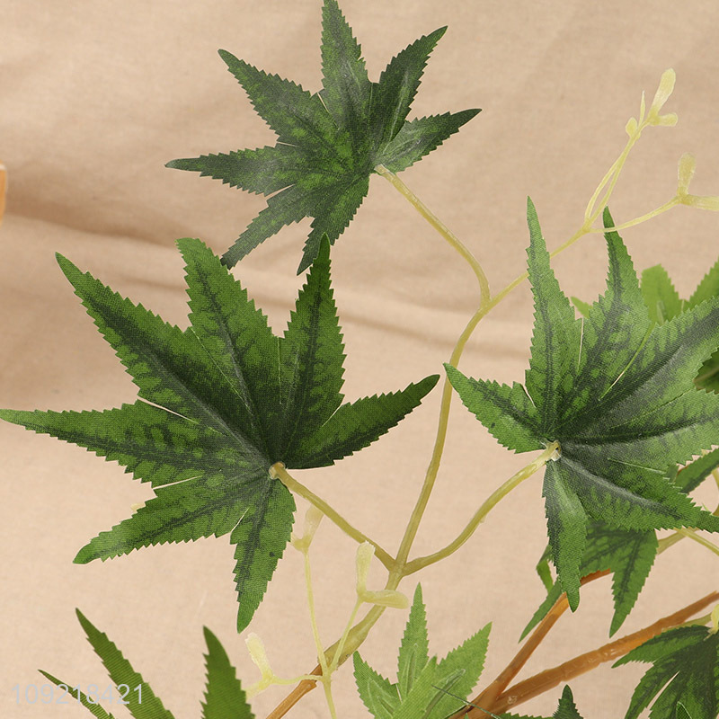 New Product Hanging Artificial Maple Leaves Vine for Indoor Outdoor Wall Decor
