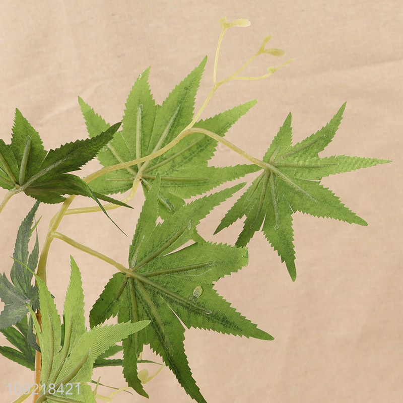New Product Hanging Artificial Maple Leaves Vine for Indoor Outdoor Wall Decor