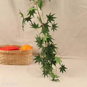 New Product Hanging Artificial Maple Leaves Vine for Indoor Outdoor Wall Decor