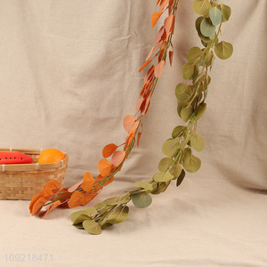 Good Quality Artificial Eucalyptus Leaves Garland Fake Plant Faux Leaf Plant
