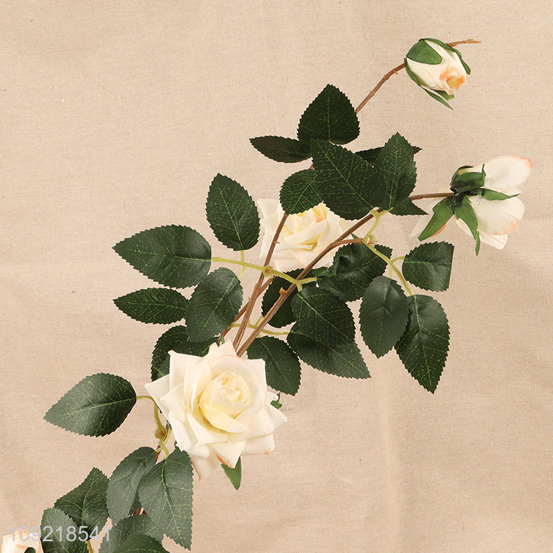 Hot Selling Hanging Fake Rose Garland Hanging Artificial Rose Vine