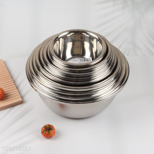 Good Quality Stainless Steel Mixing Bowl Soup Basin for Kitchen