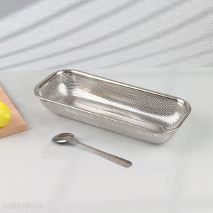 Factory Price Stainless Steel Colander Strainer Chopsticks Storage Basket