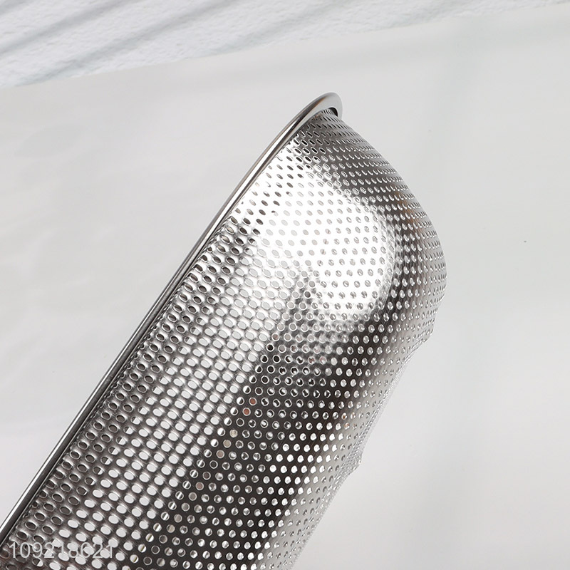 Factory Supply Stainless Steel Mesh Strainer Vegetable Washing Basket