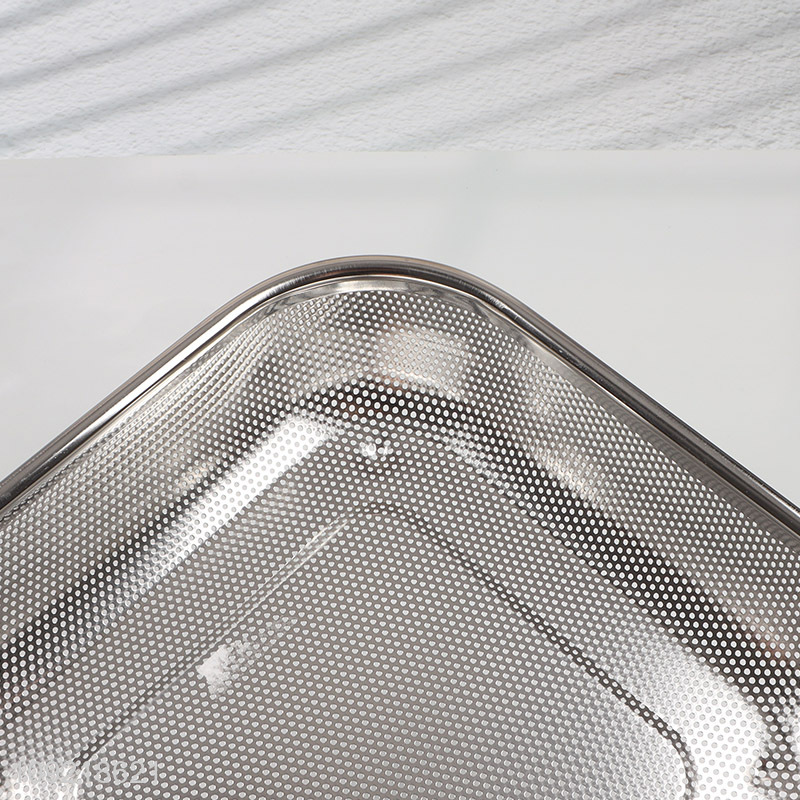 Factory Supply Stainless Steel Mesh Strainer Vegetable Washing Basket