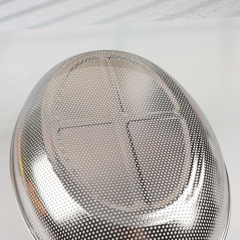 Hot Selling Stainless Steel Mesh Colander Multipurpose Kitchen Drain Basket