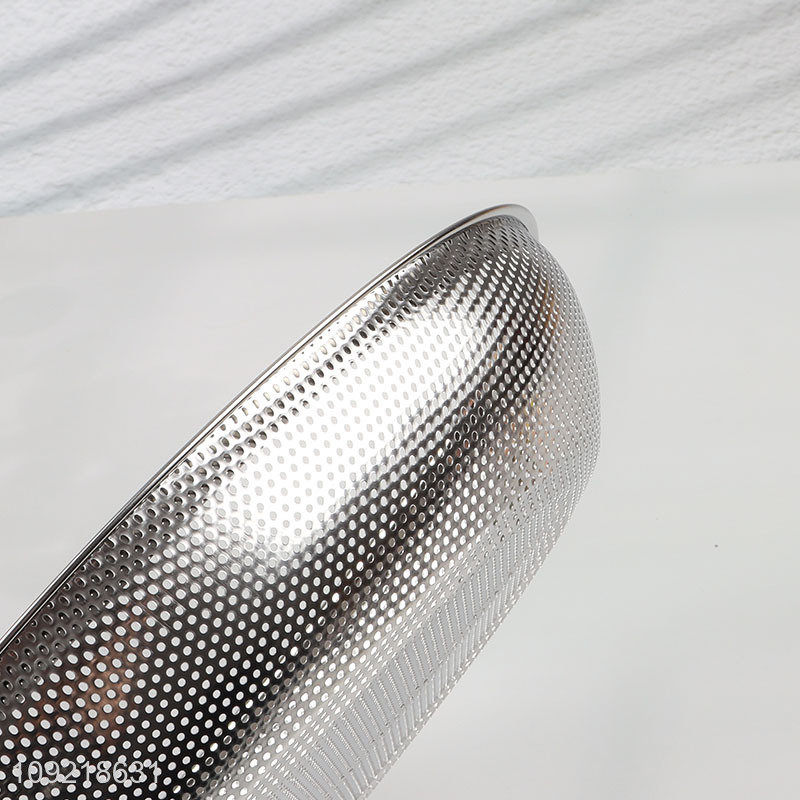 Hot Selling Stainless Steel Mesh Colander Multipurpose Kitchen Drain Basket