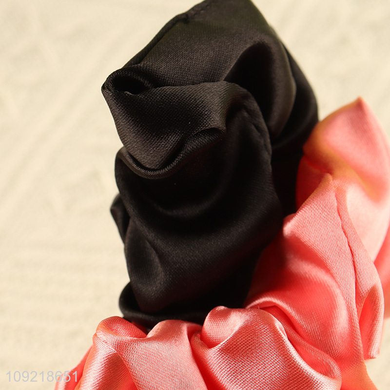 China products 2pcs multicolor elastic girls hairband hair ring hair accessories