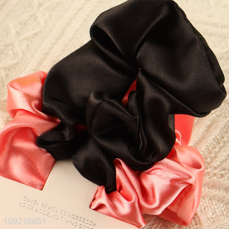 China products 2pcs multicolor elastic girls hairband hair ring hair accessories