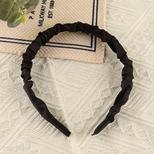 Top selling fashion women ladies black hair hoop hair accessories