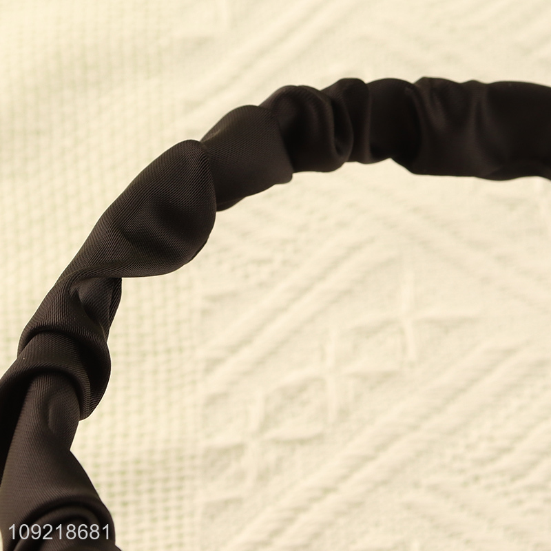 Top selling fashion women ladies black hair hoop hair accessories