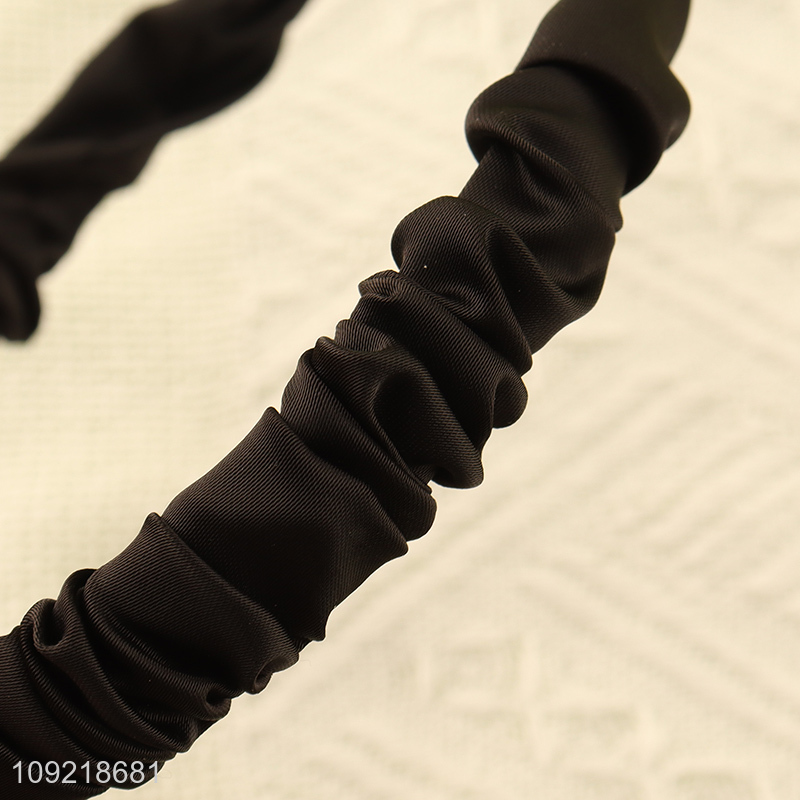 Top selling fashion women ladies black hair hoop hair accessories