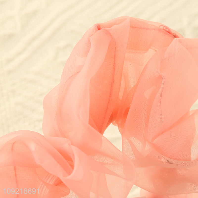 Hot products pink elastic girls hairband hair ring hair accessories