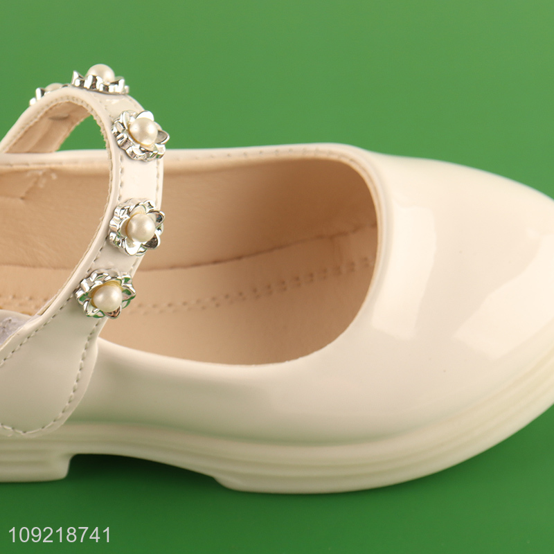 Best selling multicolor non-slip fashion Children's leather shoes